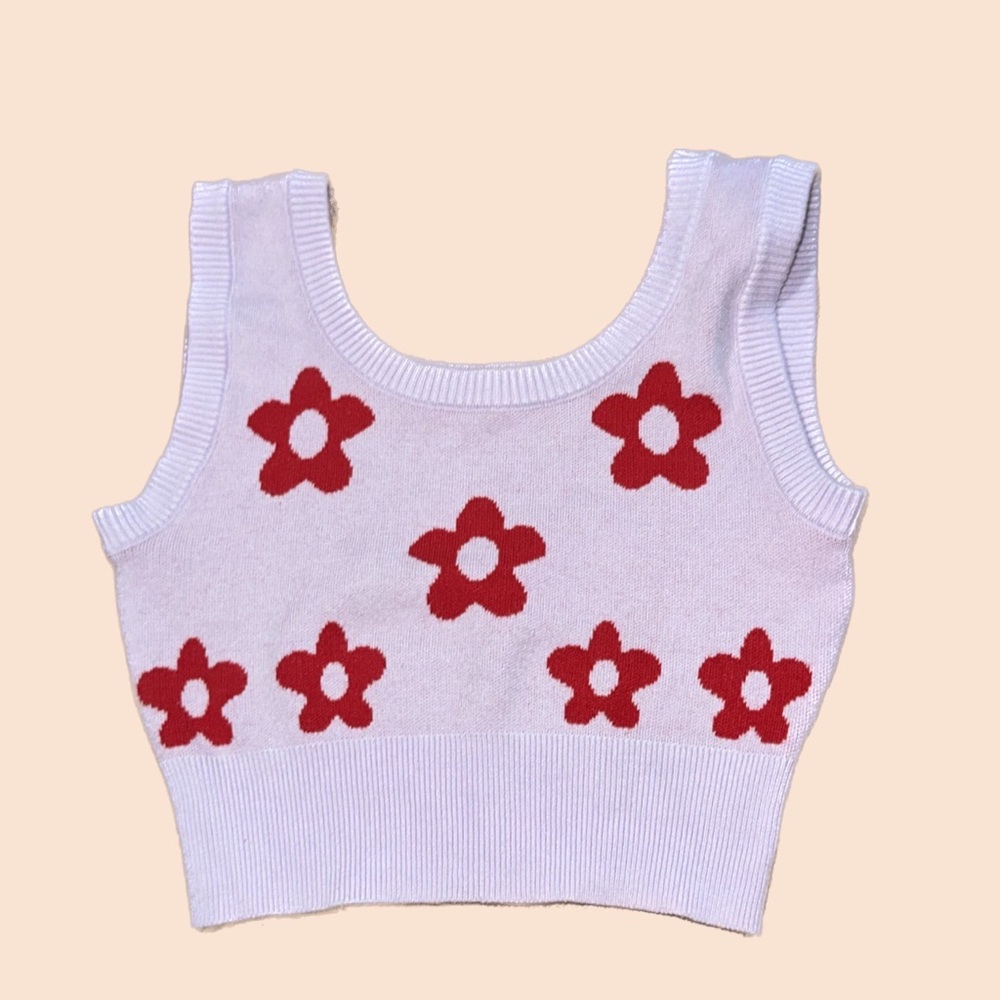 Sweater Tank Top with cropped silhouette